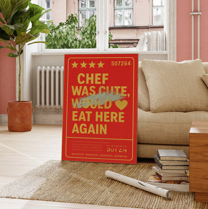 Fake Scratch Chef Was Cute – Physical Poster (G07)