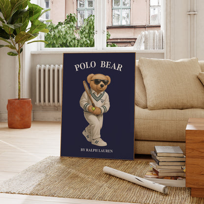 Sport Bear Poster, Digital Download (D51)