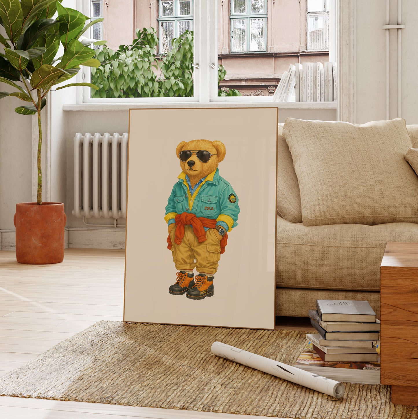 Luxury Set Bear Poster, Digital Download (D67)