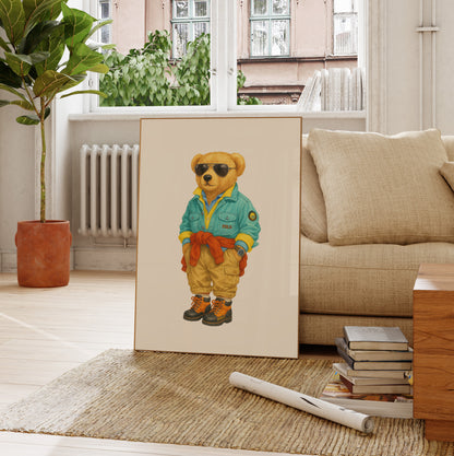 Luxury Set Bear Poster, Digital Download (D67)