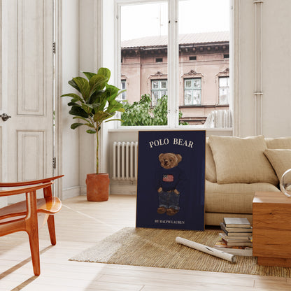 Blue Bear Poster - Digital Download - B201