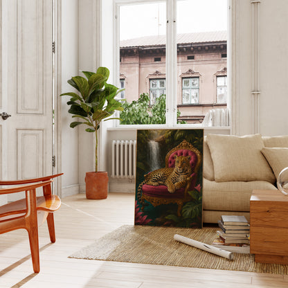Tropical Jungle Leopard Poster