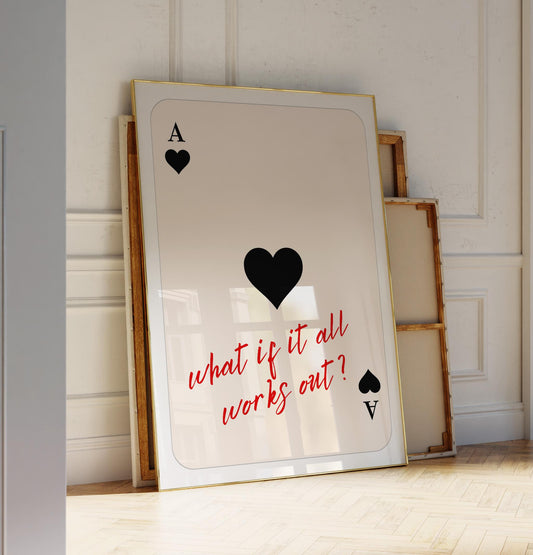 Ace of Hearts Poster - Digital Download B991