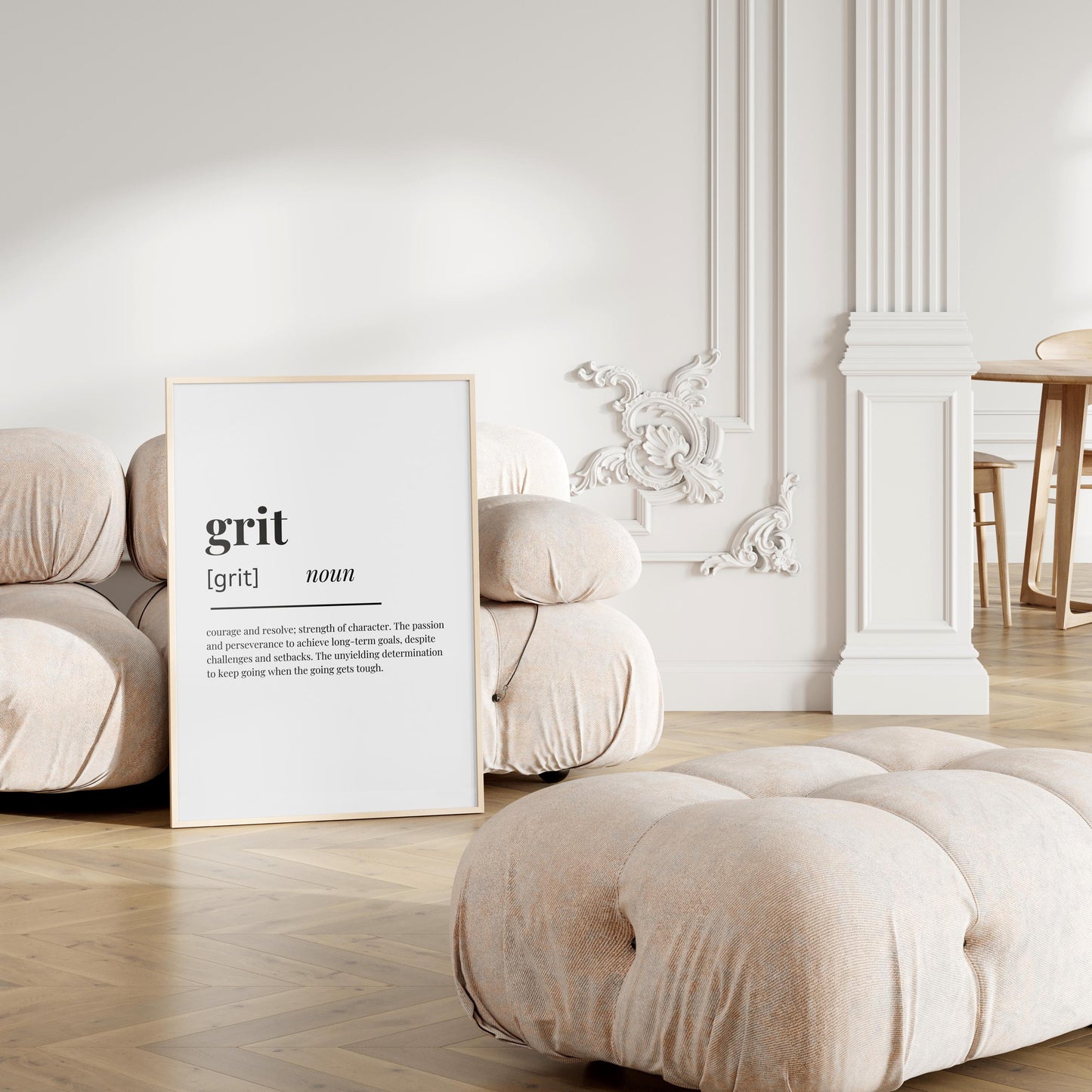Grit Definition Print — Digital Poster (W01)