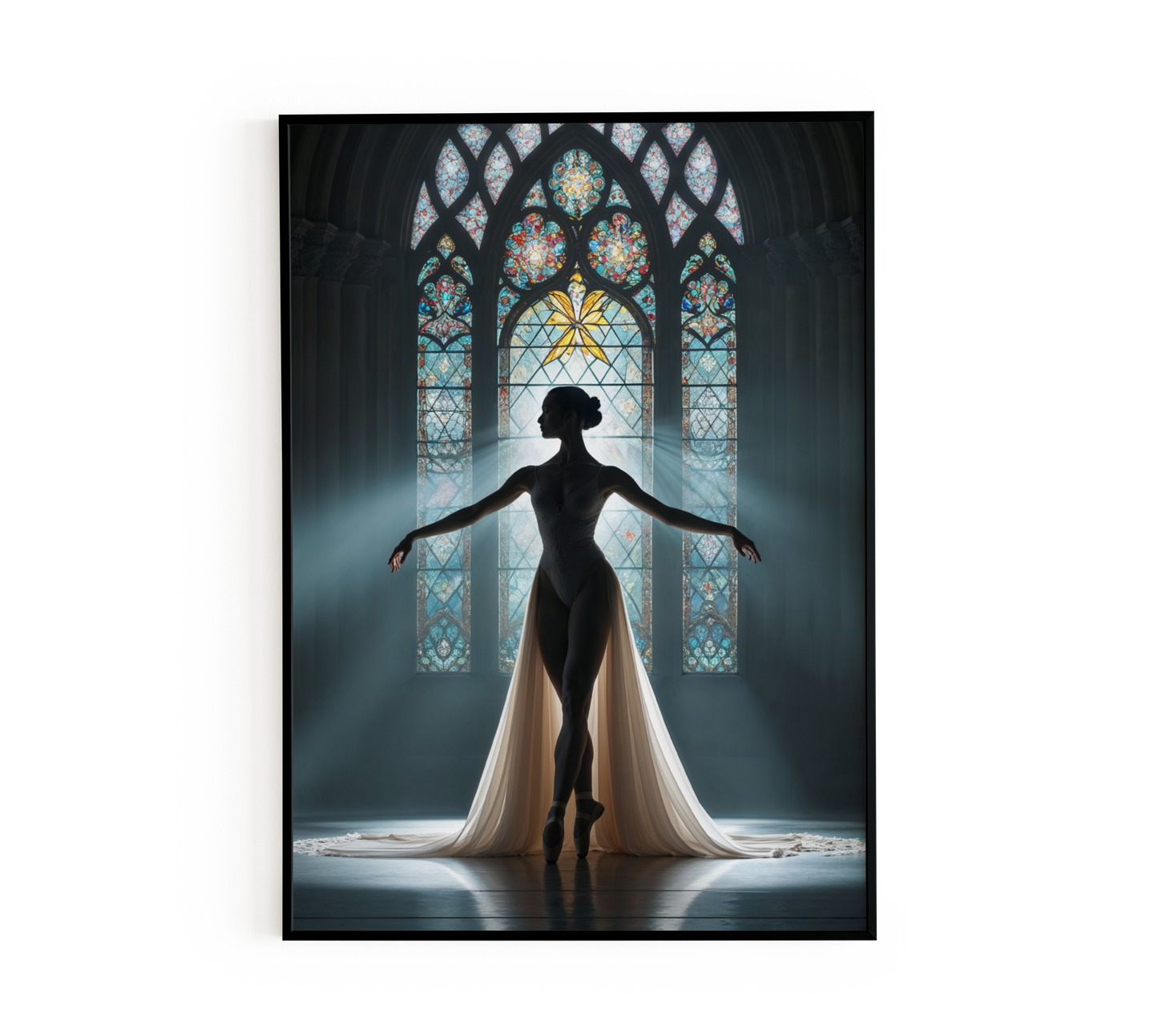 Ballerina Silhouette Poster