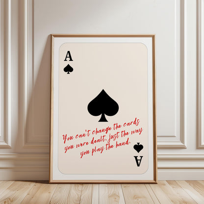 Ace of Spades Wall Art - Digital Download - C148