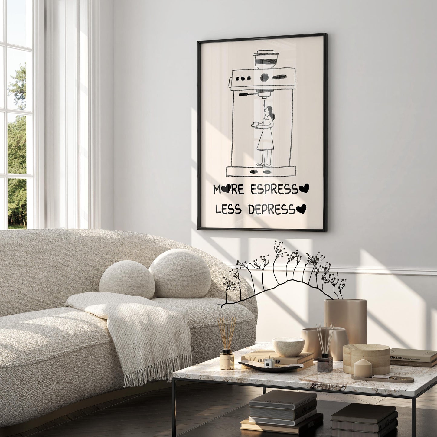Coffee Poster (Funny Espresso Art) — Digital Poster (A21)