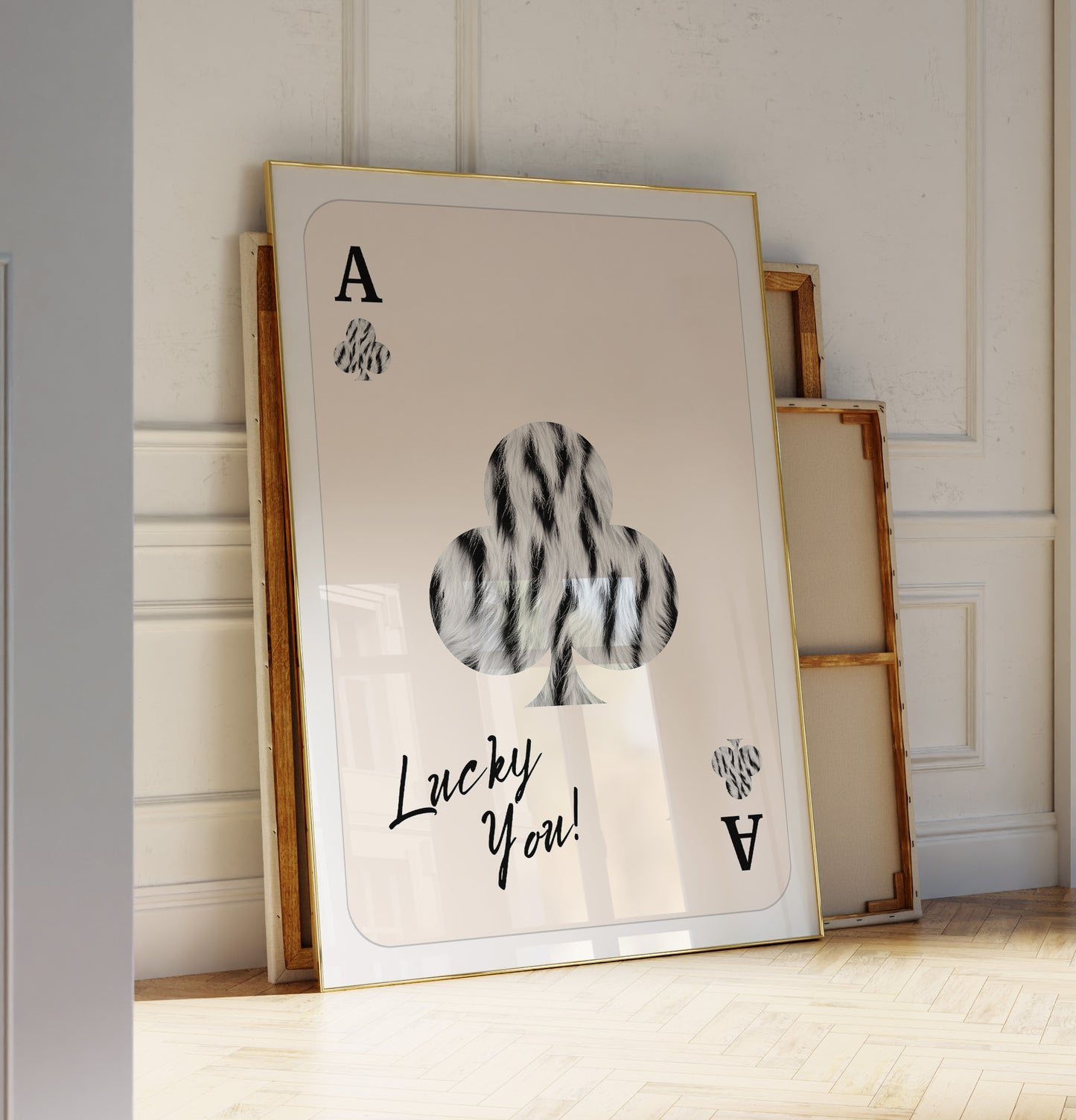 Lucky You Wall Art, Ace of Clubs Print - Physical Poster (B120)