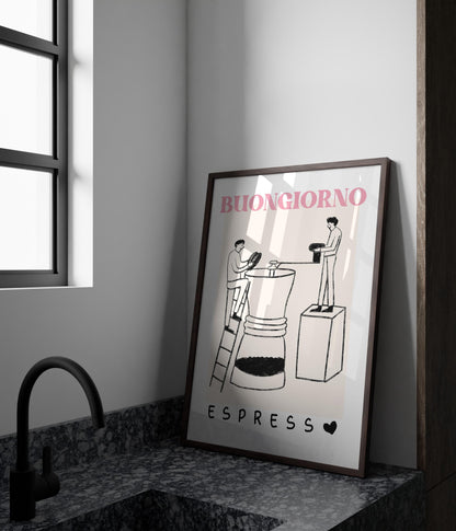 Funny Coffee Poster – Digital Download - A1913