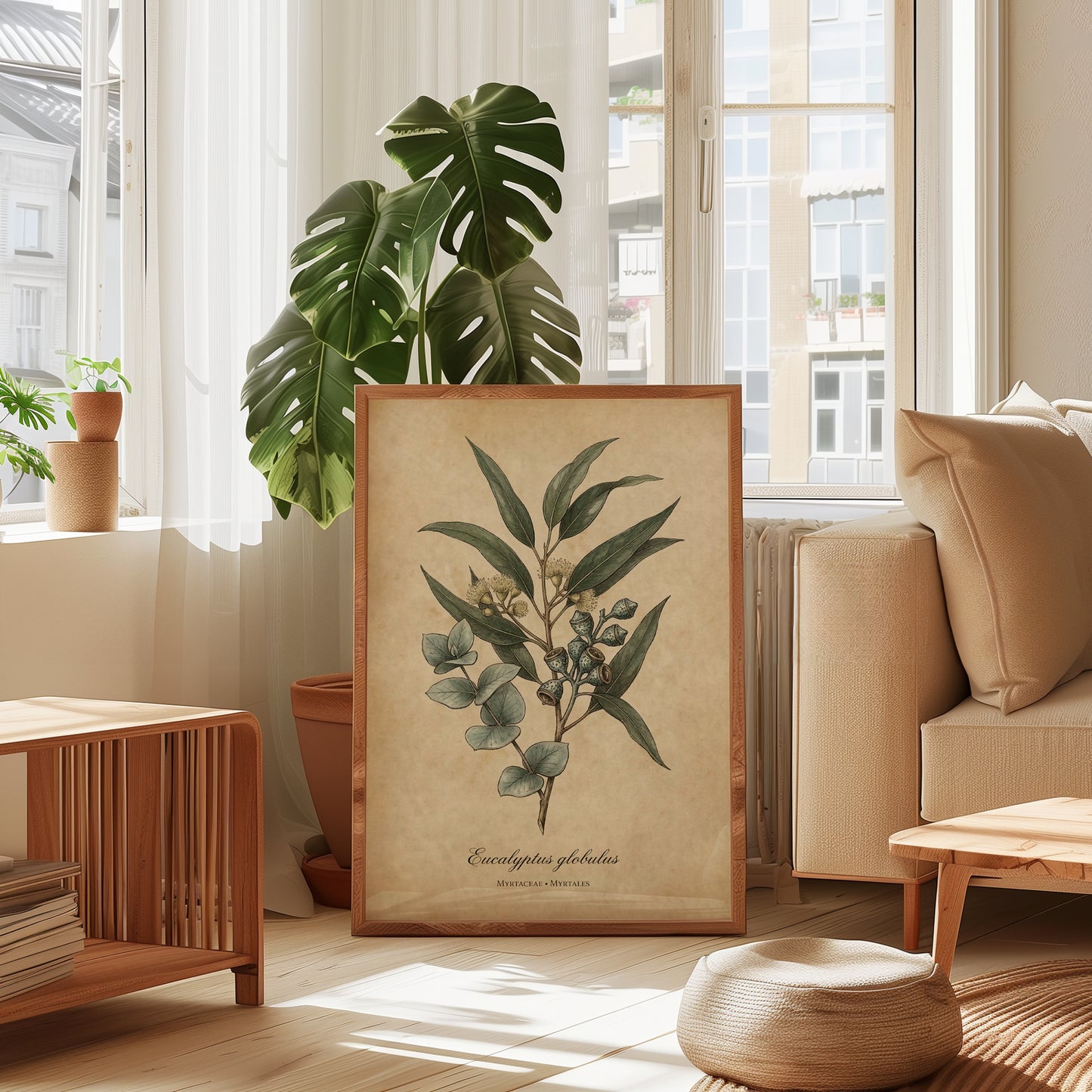 Vintage Eucalyptus Botanical Wall Art
