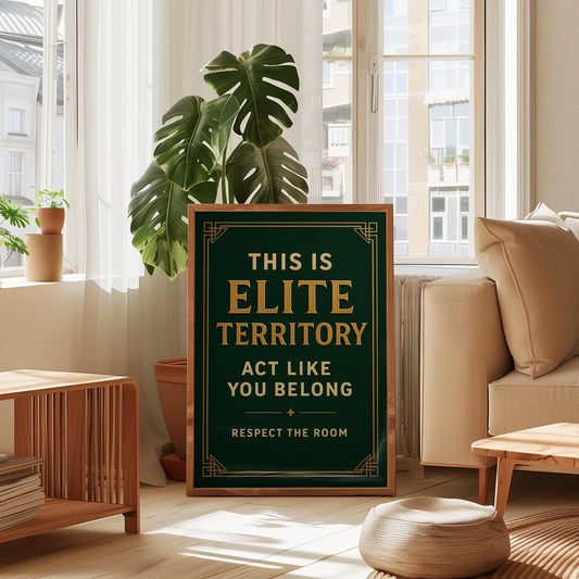 Elite Territory Typography Poster – Digital Download G18