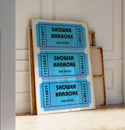 Shower Karaoke Bathroom Poster - Digital Download (A32.1)