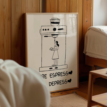 Funny Coffee Poster – Digital Download A21