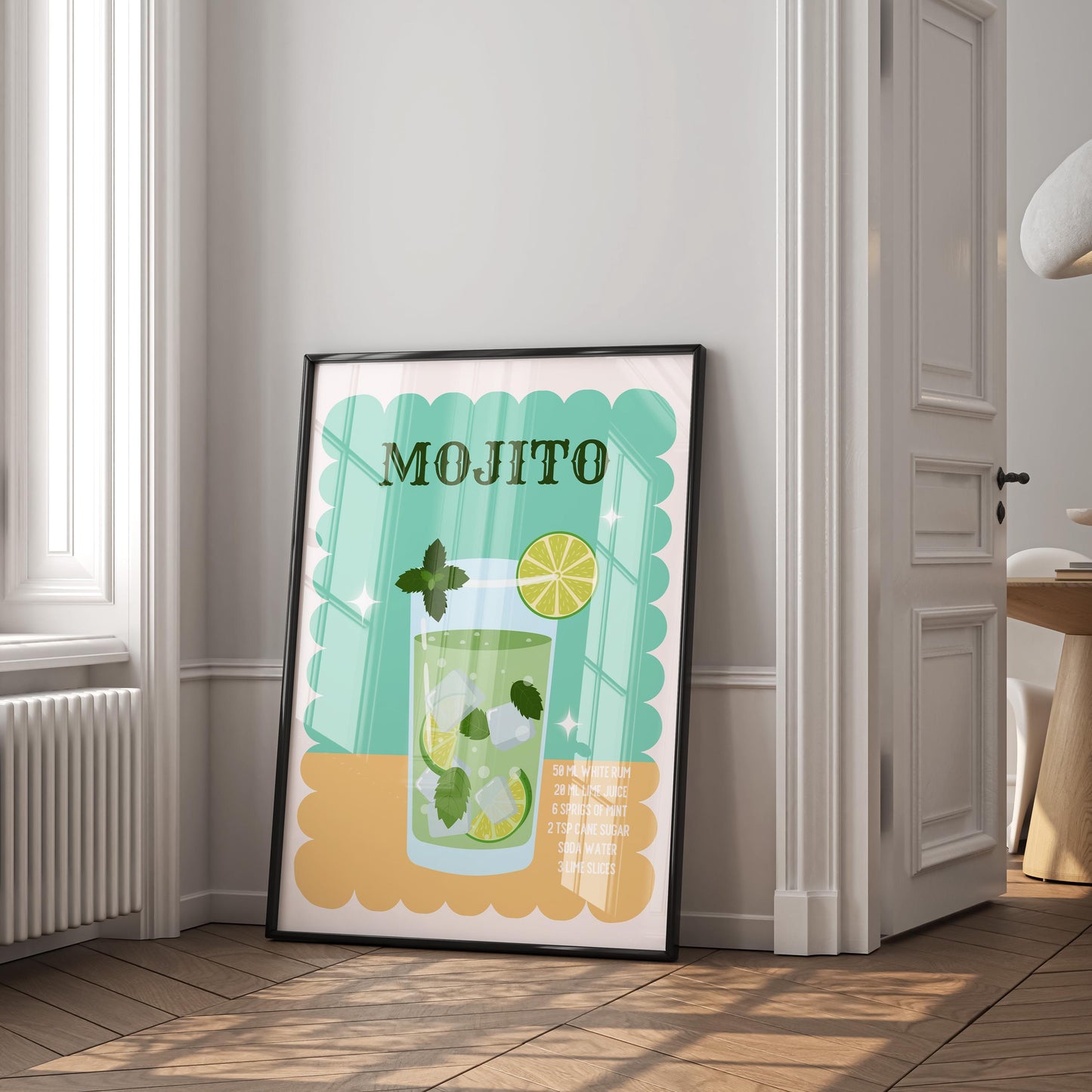 Mojito Recipe Poster - Digital Poster (D02)