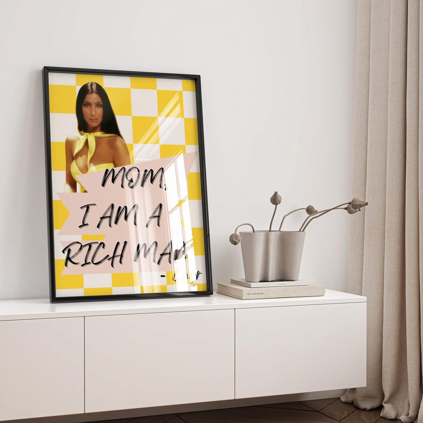 Mom I Am a Rich Man Poster — Digital Poster (M01)