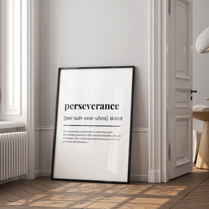 Perseverance Definition Poster — Digital Poster (W03)
