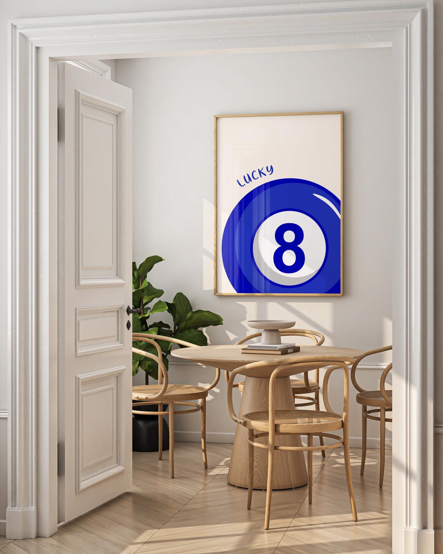 Pool Ball Retro Poster — Digital Poster (B132.3)