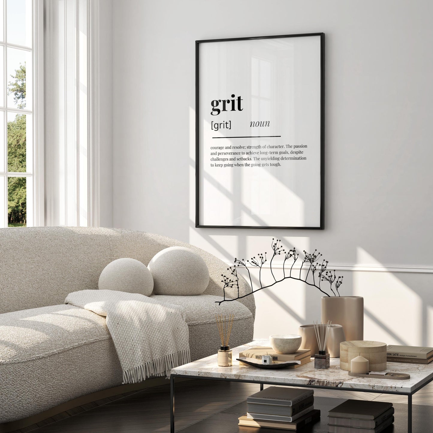 Grit Definition Print — Digital Poster (W01)