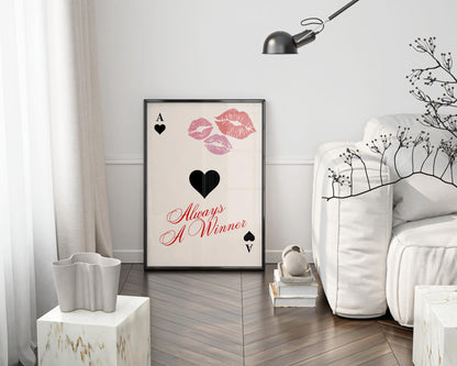 Always a Winner, Card Poster - Digital Download B109