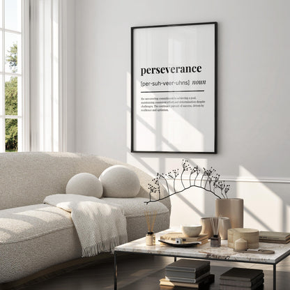Perseverance Definition Poster — Digital Poster (W03)