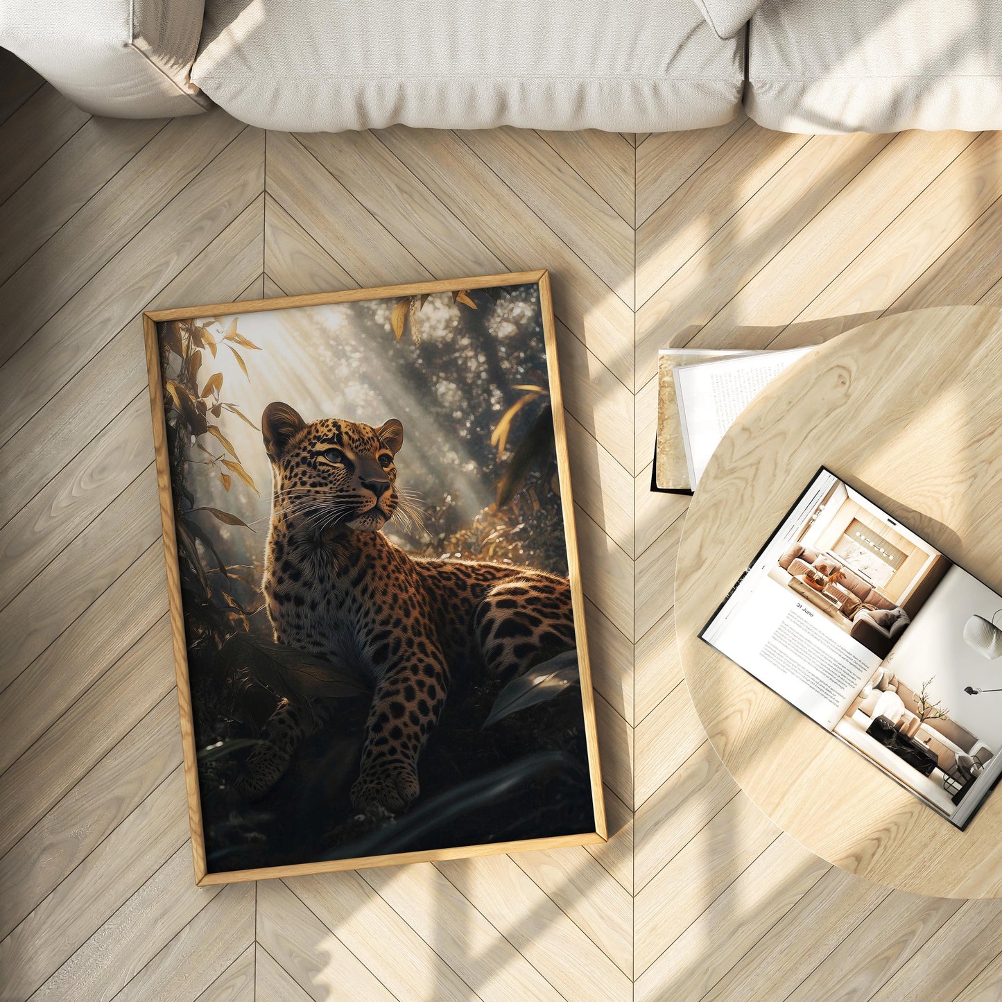 Leopard Wall Art, Jungle Wildlife Poster – Digital Poster (D63)