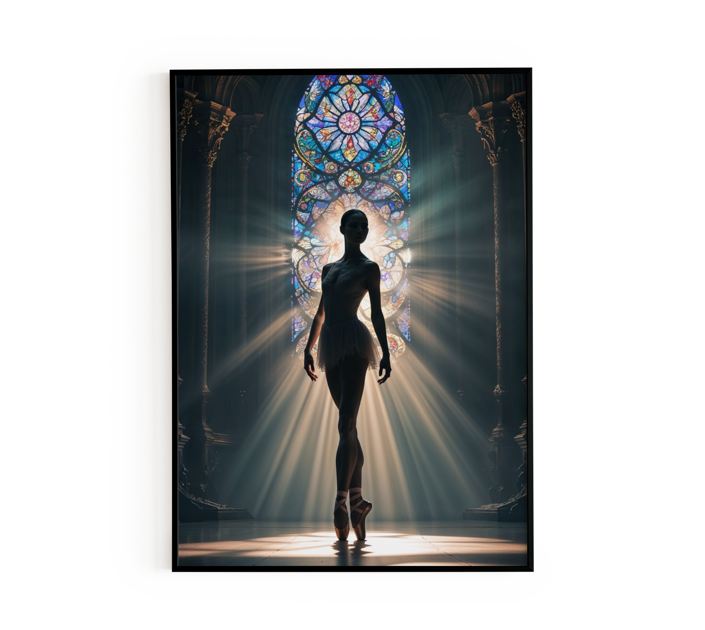 Beautiful Ballerina Silhouette Poster