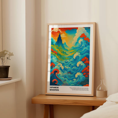 Japanese Whispers Poster, Japandi Wall Art – Digital Poster D61