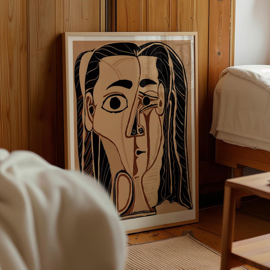 Pablo Picasso 1962 Poster, Jacqueline au Bandeau de Face — Digital Poster (C29)