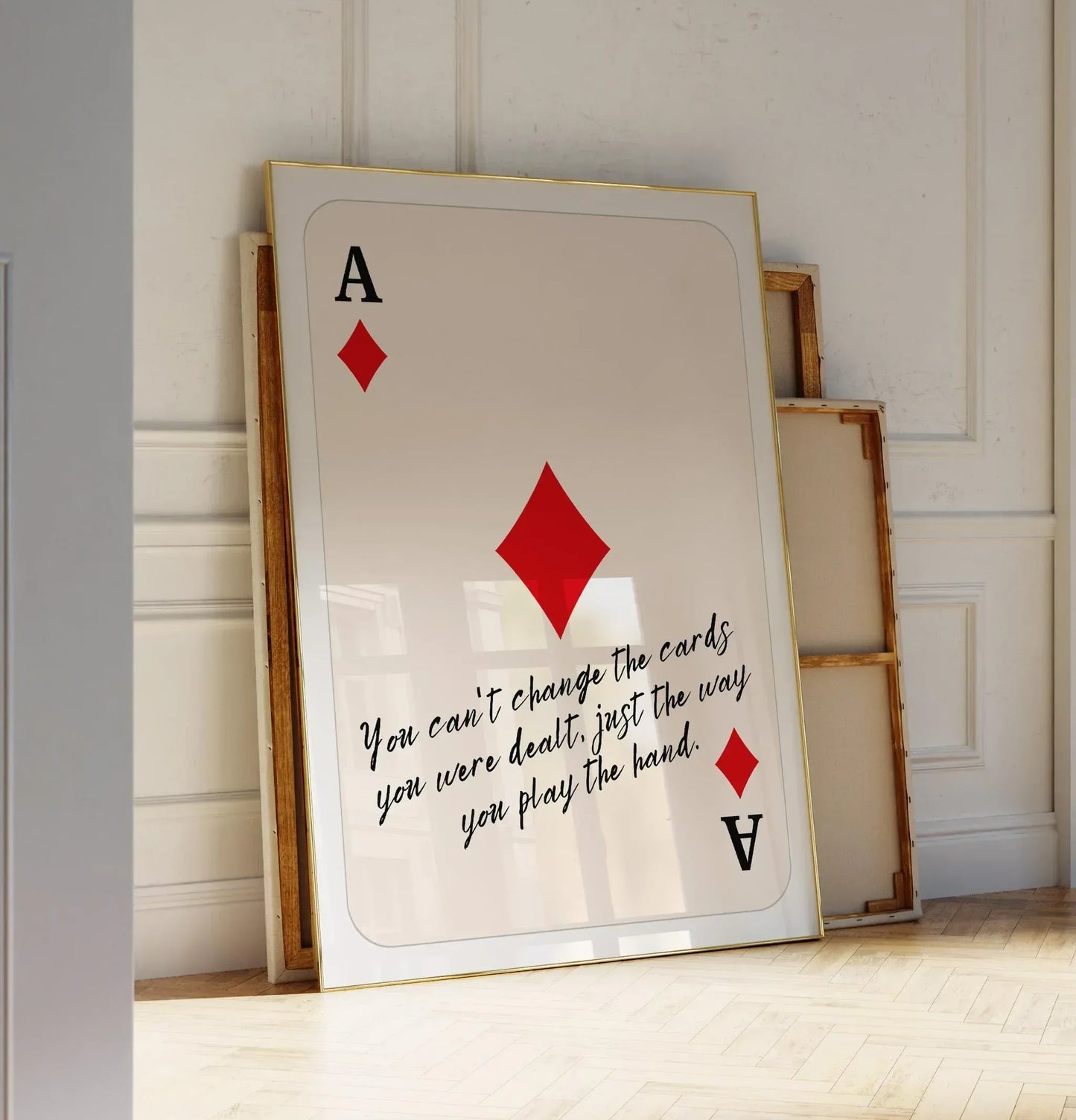 Ace of Diamonds Quote Poster – Digital Poster (C149)