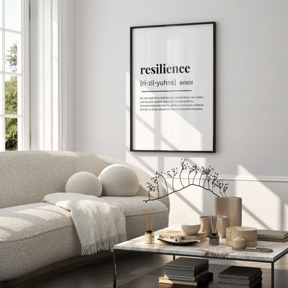Resilience Definition Poster — Digital Poster (W02)