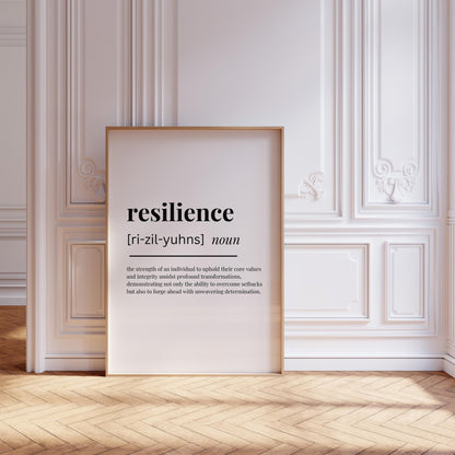 Resilience Definition Poster — Digital Poster (W02)
