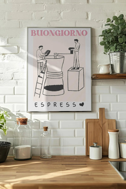 Buongiorno Coffee Poster - Digital Poster (A28)