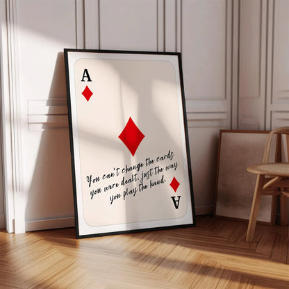 Ace of Diamonds Quote Poster – Digital Poster (C149)