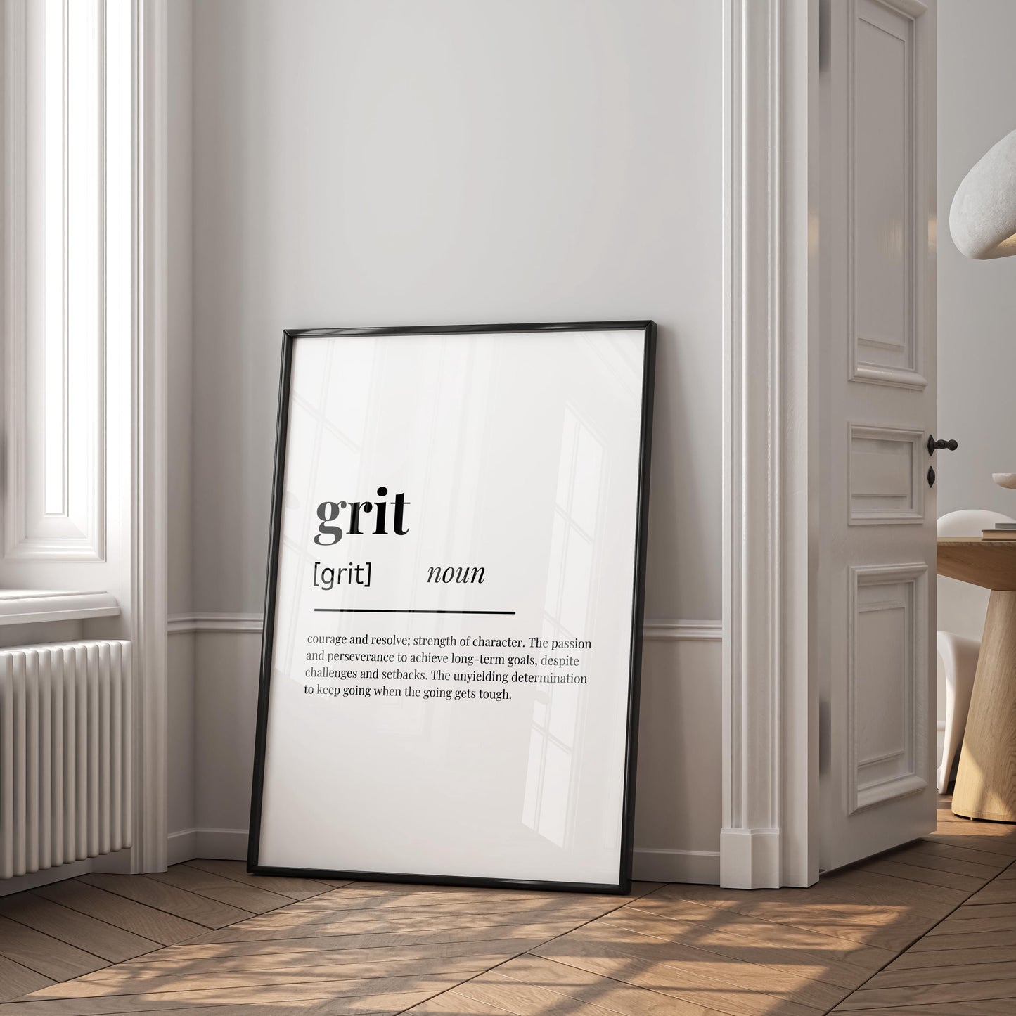 Grit Definition Print — Digital Poster (W01)