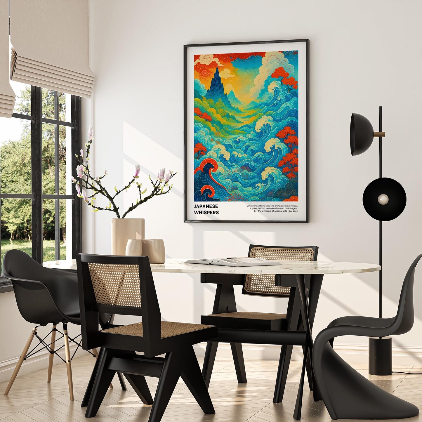 Japanese Whispers Poster, Japandi Wall Art – Digital Poster D61