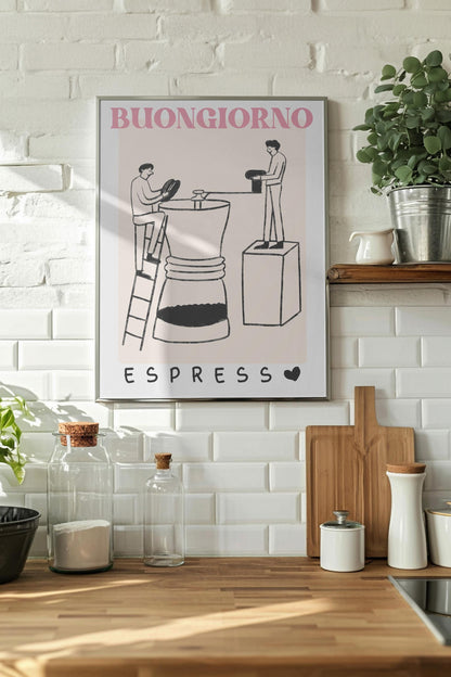 Coffee Wall Art Set, Modern Espresso Poster – Digital Poster (A19)