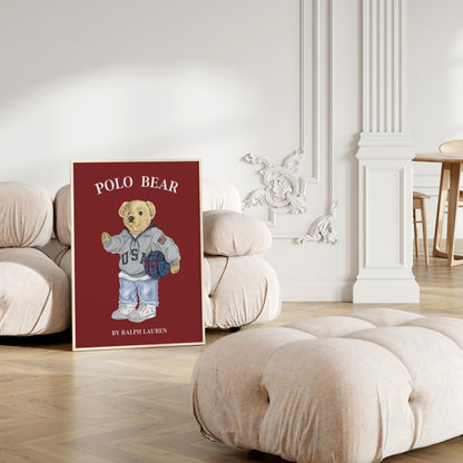 Polo Bear Poster Set, Digital Download (C201)