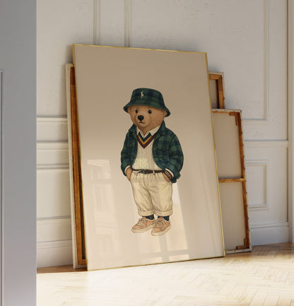 Classic Bear Poster, Digital Download (D351)