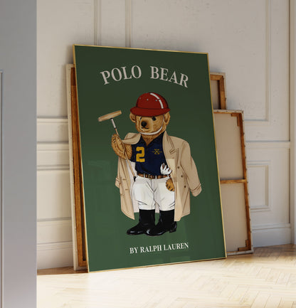 Luxury Set Bear Poster, Digital Download (D88)