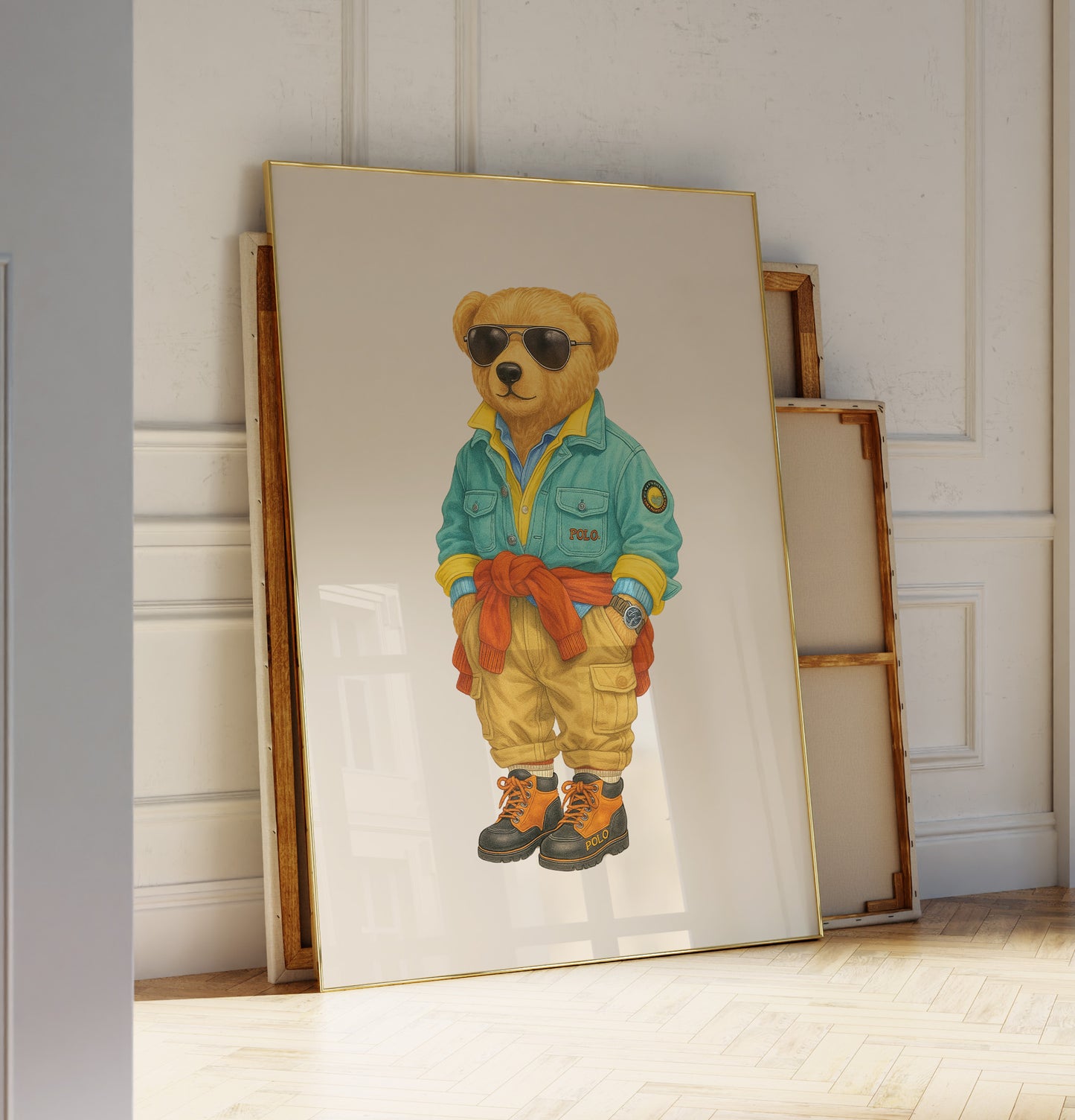 Luxury Bear Poster, Digital Download (D92)