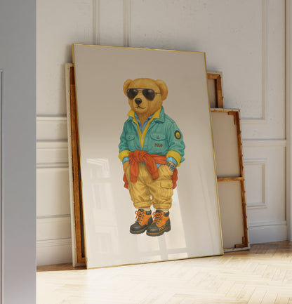 Luxury Bear Poster, Digital Download (D92)