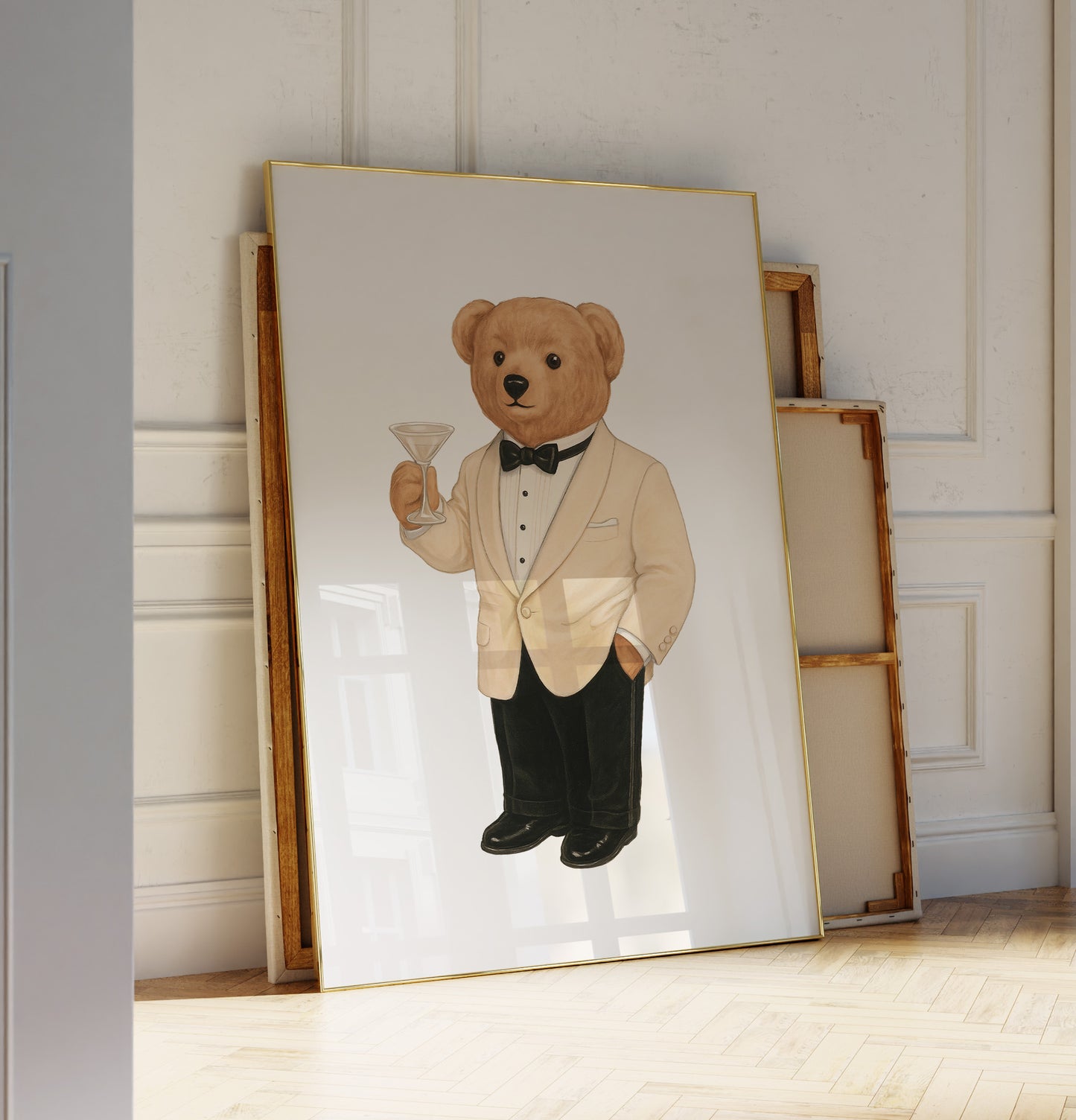 Luxury Set Bear Poster, Digital Download (D67)