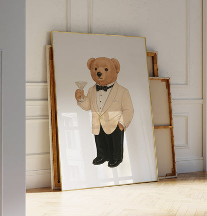 Luxury Set Bear Poster, Digital Download (D67)