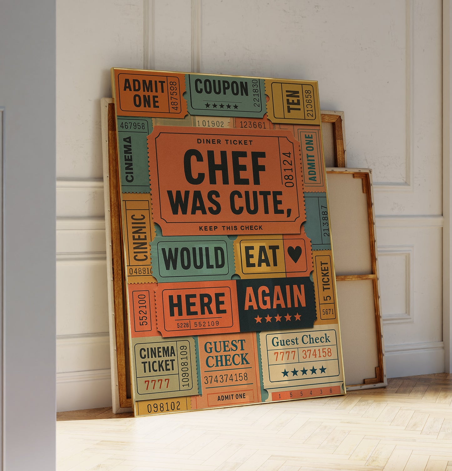 Chef Was Cute Poster — Physical Poster (G05)