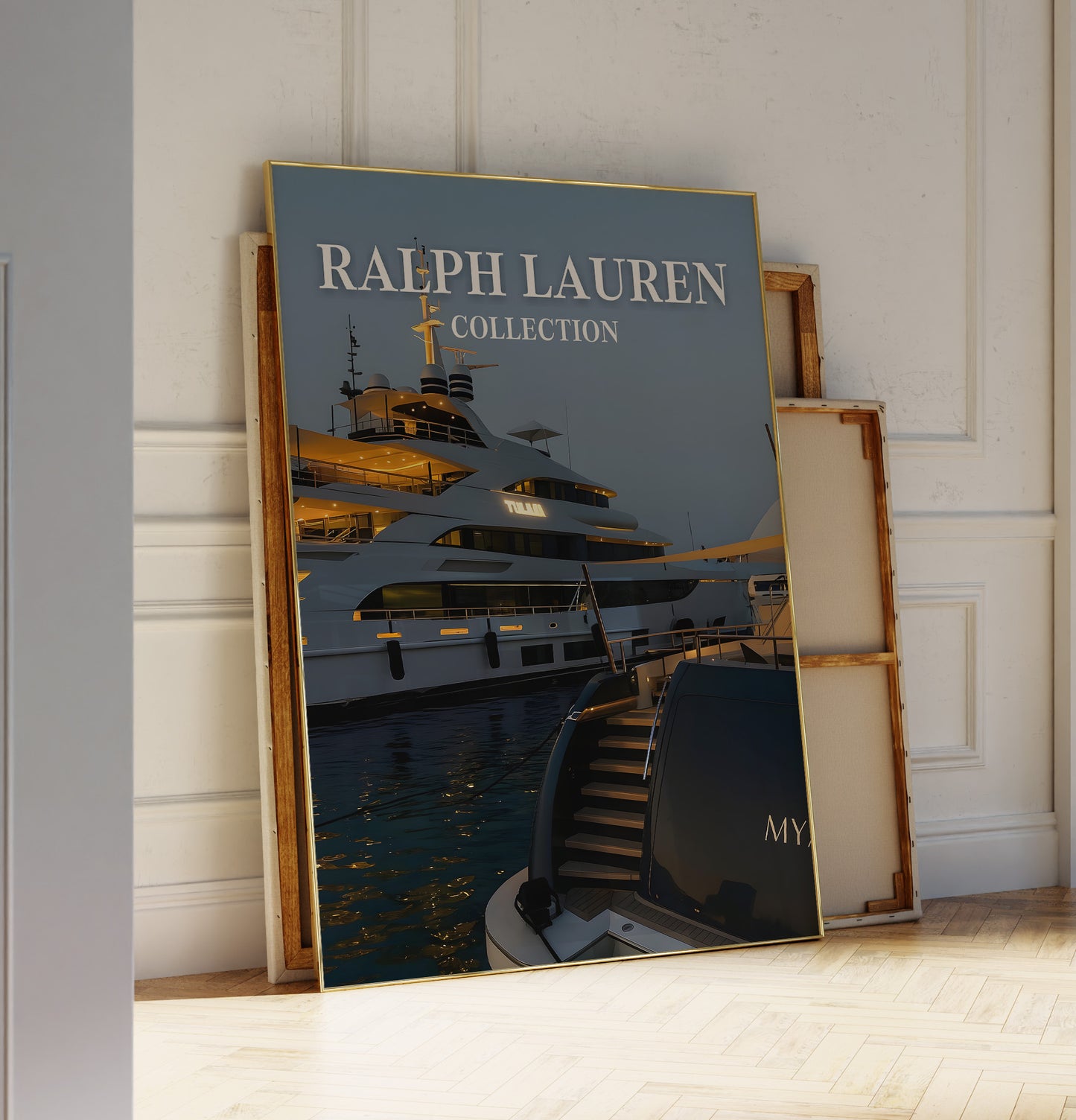 Ralph Lauren Yacht Wall Art, Luxury Boat Print — Physical Poster (D89)