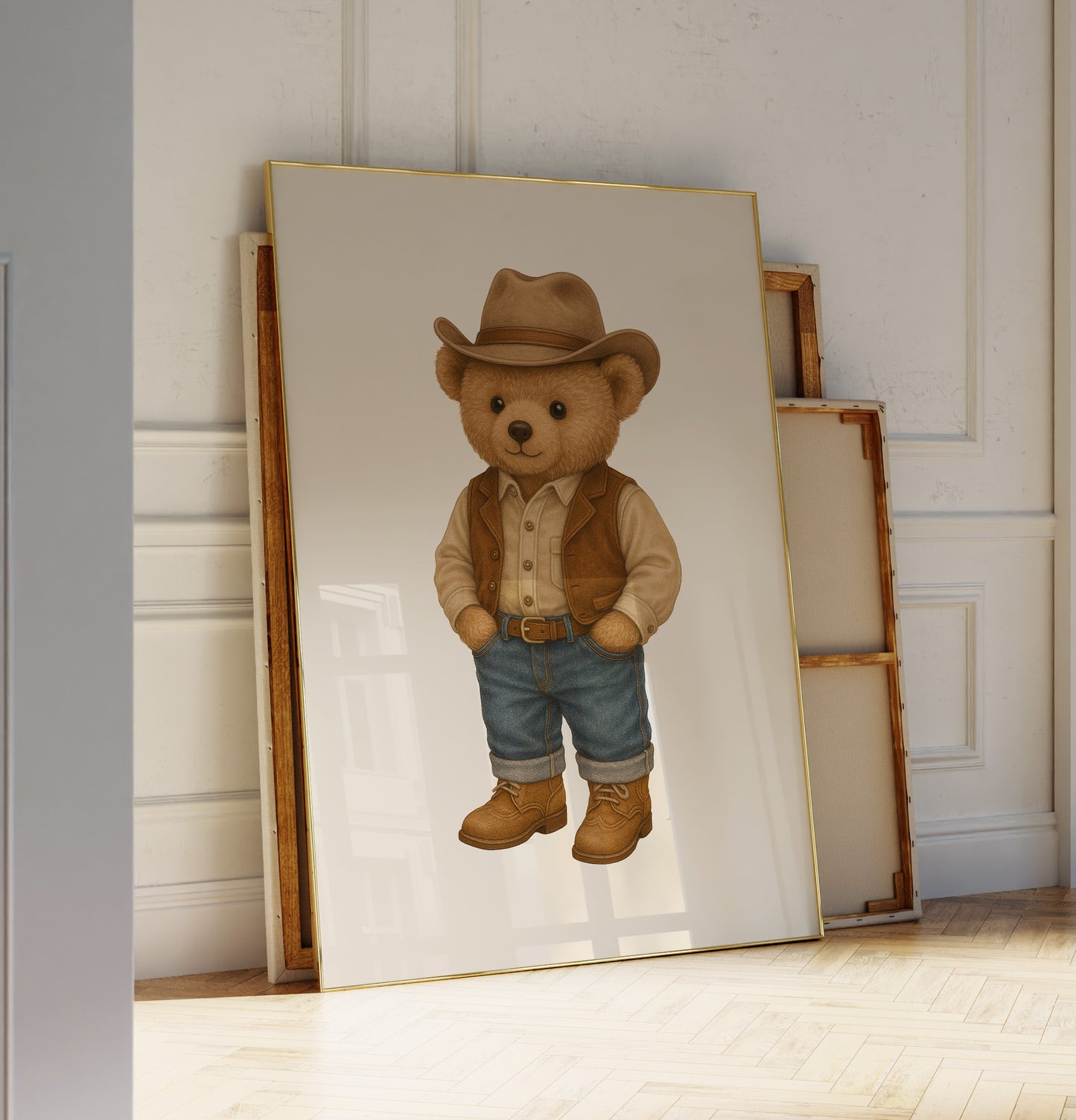 Texas Bear Poster, Digital Download (D70)