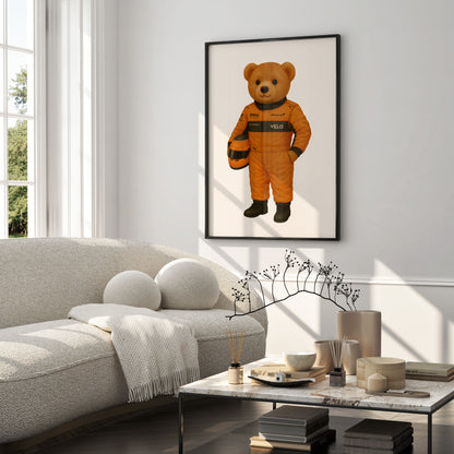 Formula 1 Polo Bear Poster, Driver F1 Print – Physical Print (D25.1)
