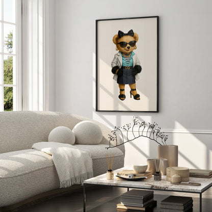 Woman Bear Poster, Digital Download (D69)