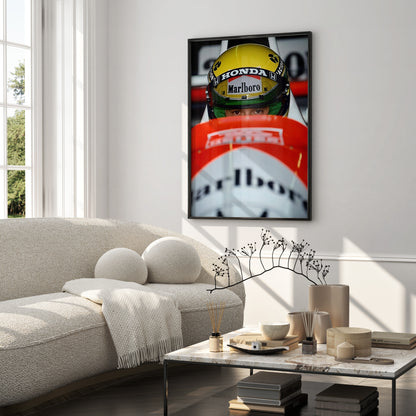 Ayrton Senna Iconic Helmet Poster