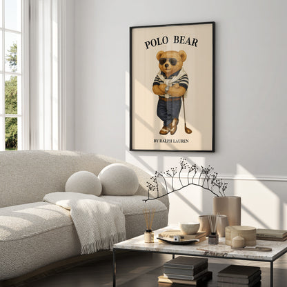 Sport Set Bear Poster, Digital Download (D55)